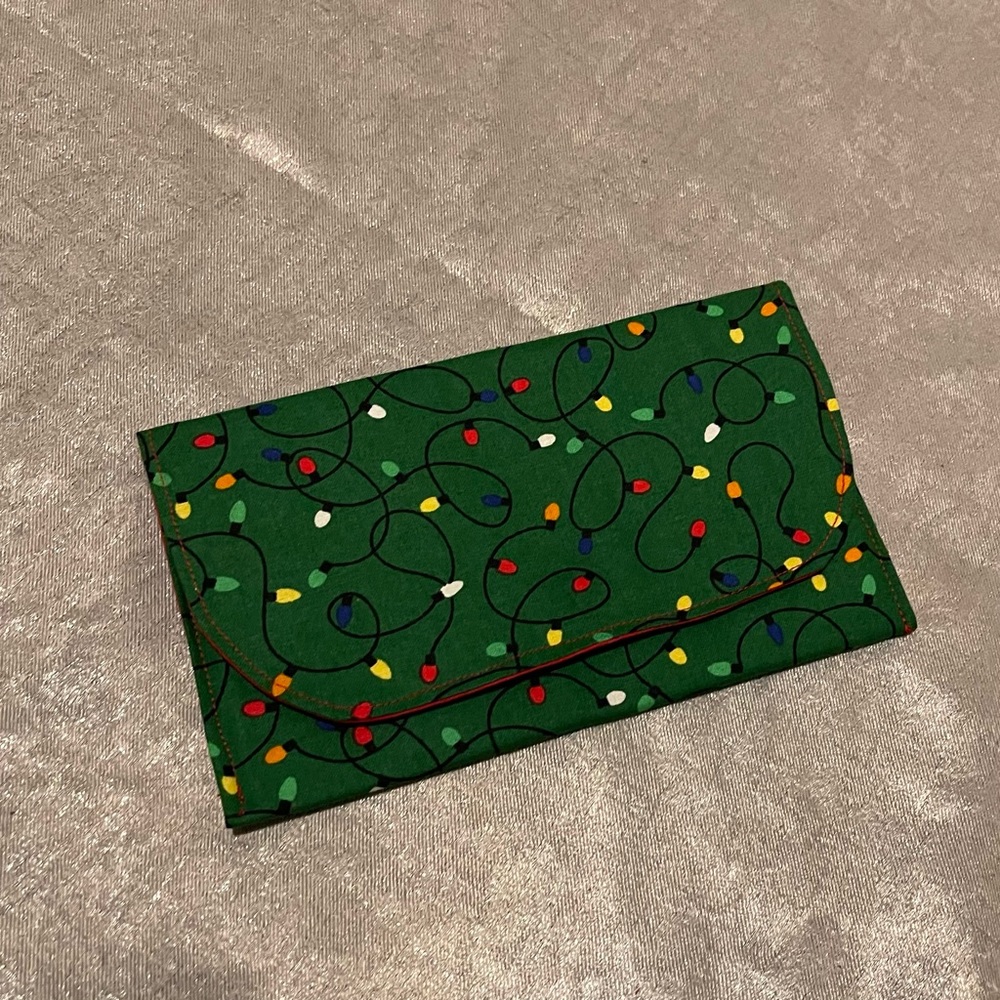 Handmade Christmas bulb Christmas wallet pouch